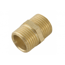 Spartan Hexagon Nipple 25mm Brass DR - NH25